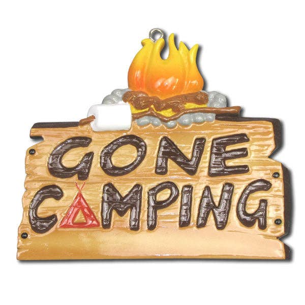 Gone Camping Personalized Ornament