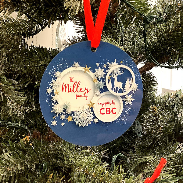 Personalized Aluminum Ornament Double Sided - CBC (1986-1992)