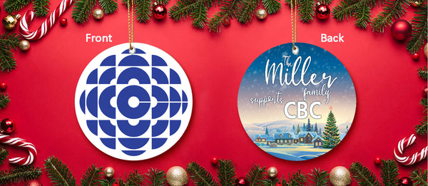 Personalized Aluminum Ornament Double Sided - CBC (1986-1992)